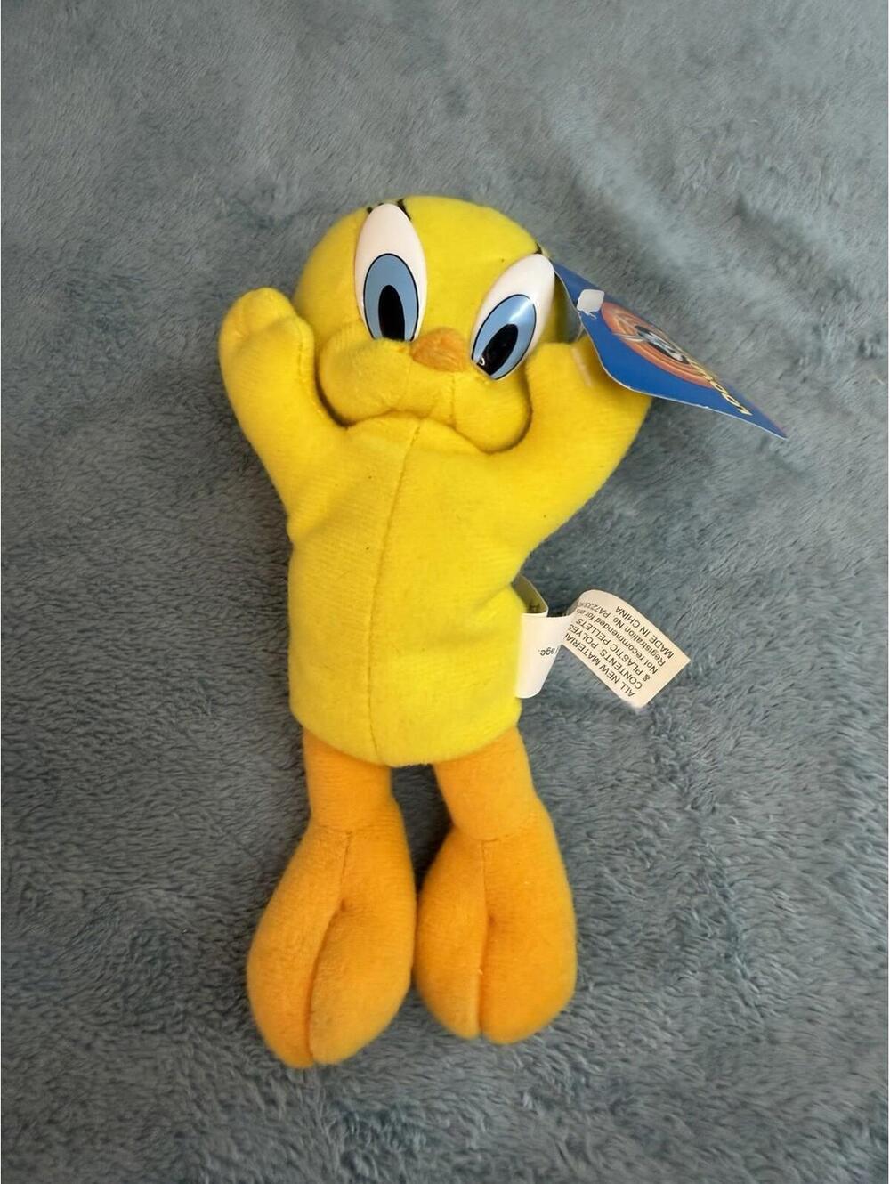 Looney Tunes Tweety Bird Plush 8” Yellow Warner Bros Stuffed Animal